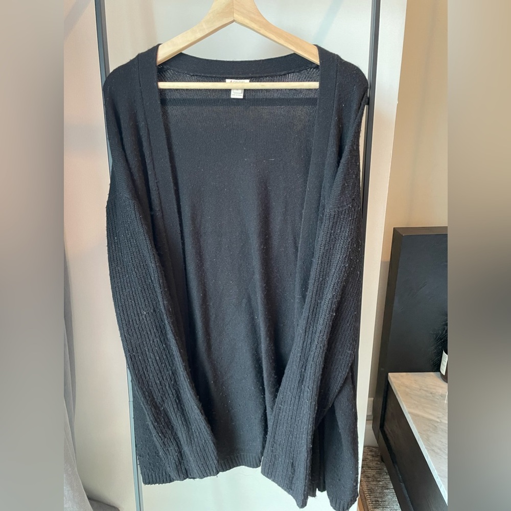 jcrew merino wool open cardigan sweater
